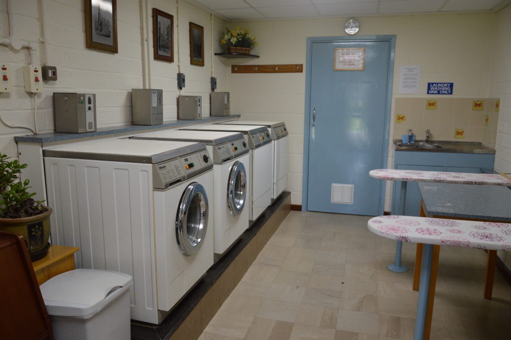The laundry room at Coombe Caravan Park