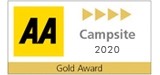 AA 2020 gold award campsite logo